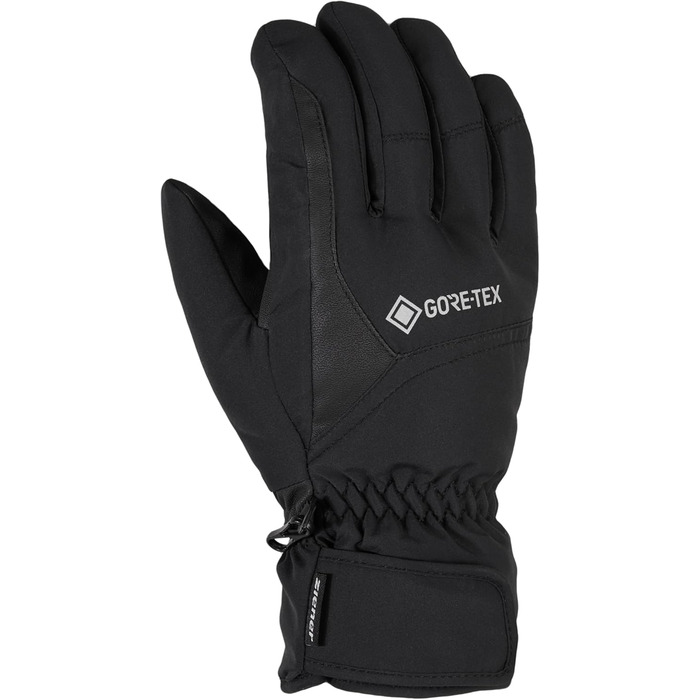 Лижні рукавички Ziener Garwen GTX, водонепроникні, дихаючі, чорні, Gore-Tex, розмір 9.5