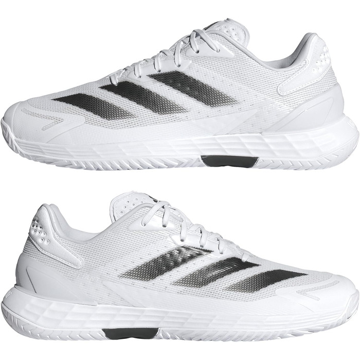 Кросівки для тенісу Adidas Defiant Speed 2 чоловічі 44 EU, біло-чорно-сірі