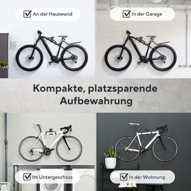 Настінна підставка для велосипеда Optio Cycle | Складана, металева, для гаража