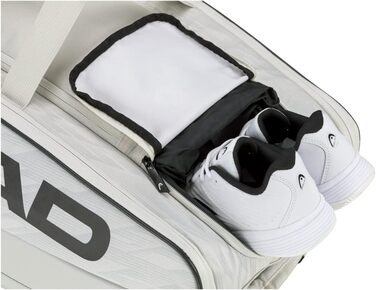 Сумка для падел HEAD Pro X Unisex (біло-чорна) - велика, для дорослих