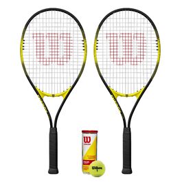 Набір для тенісу Wilson Energy XL: 2 ракетки + м'ячі для чемпіонатів