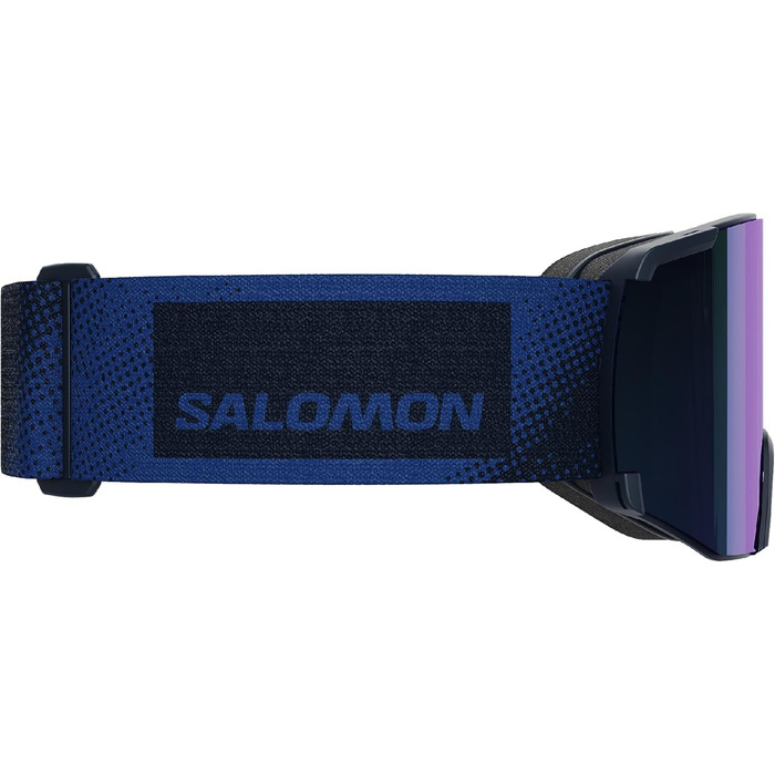 Окуляри Salomon S/View для лиж та сноуборду, унісекс, розширене поле зору, захист від запотівання та відблисків, сині, універсальний розмір