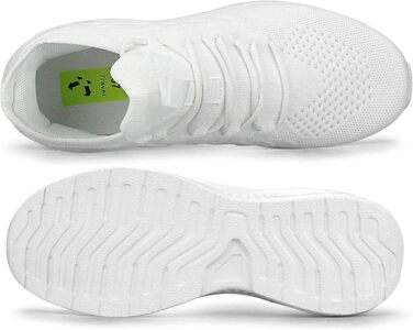 Жіночі кросівки для бігу та занять спортом: біг, теніс, фітнес, тренування. Легкі, дихаючі, з антиковзаючою підошвою. Білі, 39 EU
