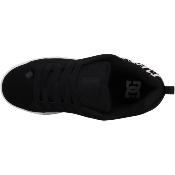 Кросівки DC Shoes Court Graffik для жінок (39 EU, чорно-білий принт)