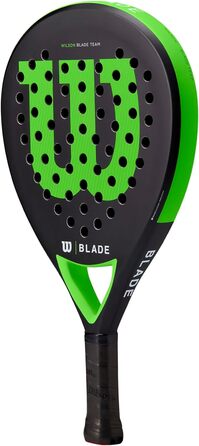 Падельна ракетка Wilson Blade Team v2, скловолокно/EVA, 370 г, чорна/неонова зелена