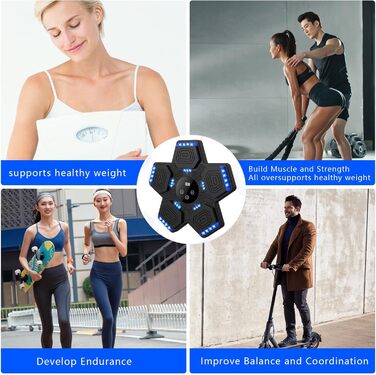 Музична бокс-машина з рукавичками для боксу, Bluetooth, для дітей та дорослих, для залу, чорна