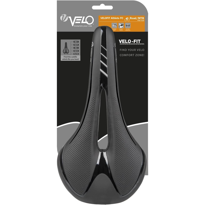 Сідло для велосипеда Velo Newport Gemini, чорне