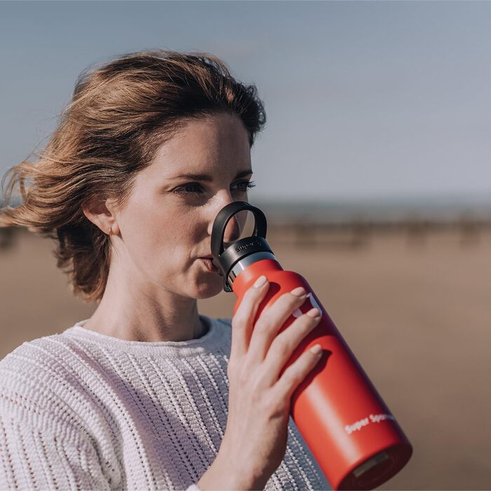 Пляшка для води Super Sparrow з нержавіючої сталі, термос, герметична, BPA Free, 350/500/620/750/1000 мл, для дітей, спорту, школи, з 2 кришками