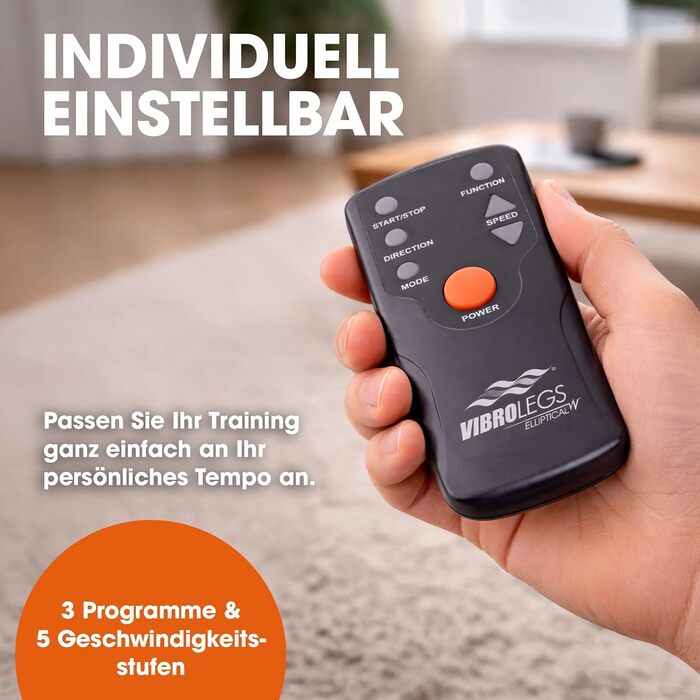 Електричний еліптичний тренажер Vibro Legs для дому - кардіо тренажер для ніг, що покращує кровообіг та фітнес, тихий