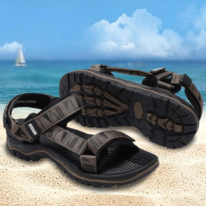 Чоловічі трекінгові сандалі SYKT для туризму та відпочинку (армійний зелений, 40 EU)