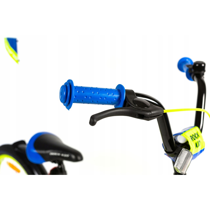 Дитячий велосипед INDIANA Rock Kid 16 дюймів для хлопчиків, Лимонний, 2024