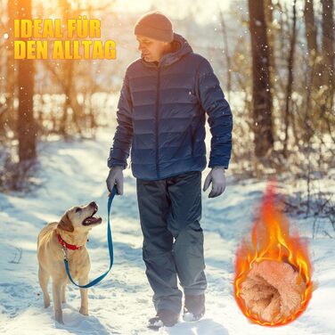 Термо рукавички для велосипеда Ihuan - теплі зимові рукавички для чоловіків та жінок, водонепроникні, ветрозащищені, спортивні, для катання на велосипеді, лижах, піших прогулянок