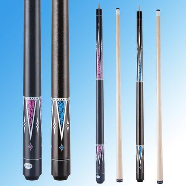 Більярдний кий для початківців 121,9 см з канадського клена, для вузьких приміщень, розмір Junior (набір 2)