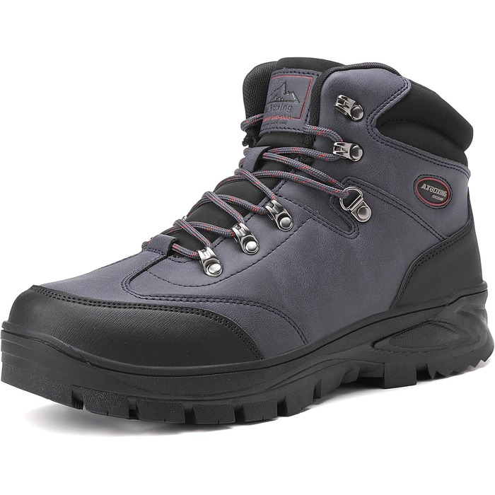 Чоловічі зимові черевики AX BOXING: утеплені, трекінгові, для хайкінгу, водонепроникні, антиковзаючі, 41-46 EU (Темно-синій, 45 EU)