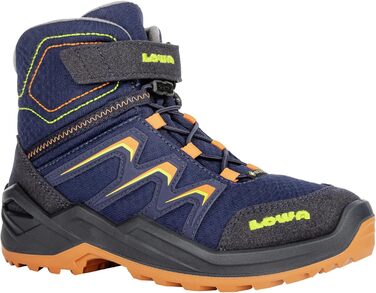 Черевики дитячі LOWA MADDOX GTX MID JUNIOR, 29 EU, Navy/Orange