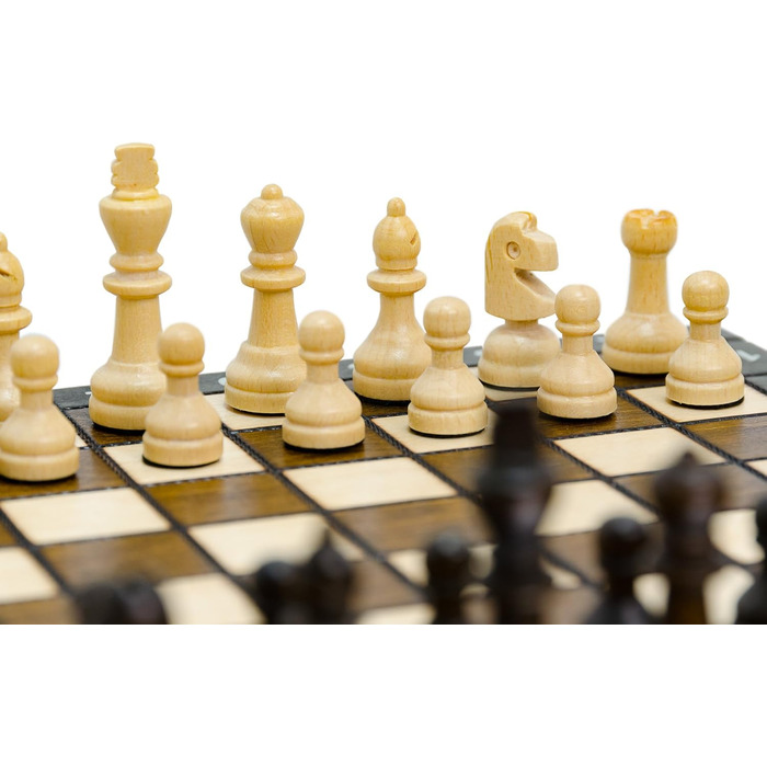 Дорожній шаховий набір Master Of Chess з берези та бука, шахова дошка 27x27 см з фігурами, портативний набір для дітей і дорослих, якісне шкільне шахове поле