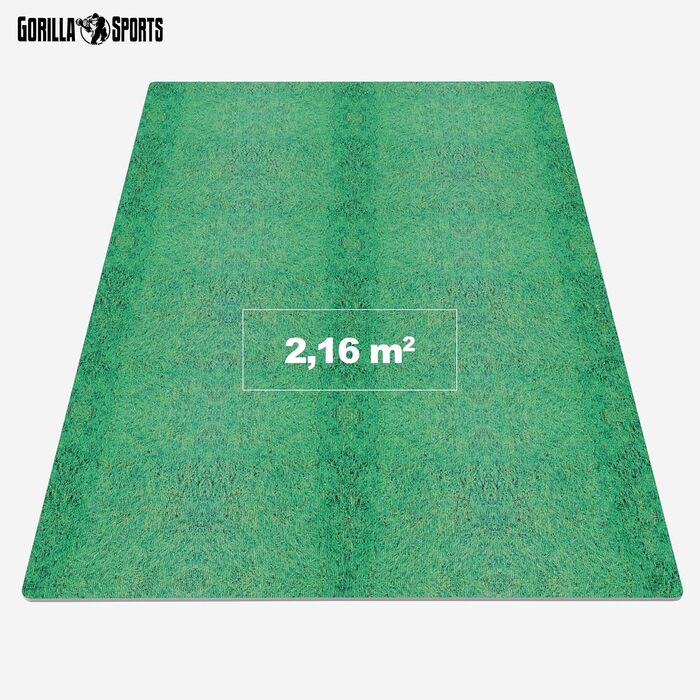 GORILLA SPORTS захисні EVA килимки 60x60x1,2 см, набір 6 шт, антиковзкі, для фітнесу, підлоги, тренажерного залу, басейну