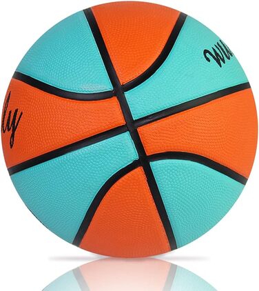 Баскетбольні м'ячі Wuzfully для дітей та дорослих, Indoor/Outdoor, 5 шт., помаранчевий, синій