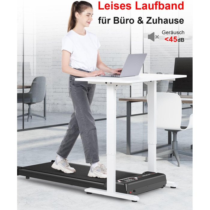 Walking Pad Laufpad - Біговий килимок для дому (Gehband Walkpad) чорного кольору
