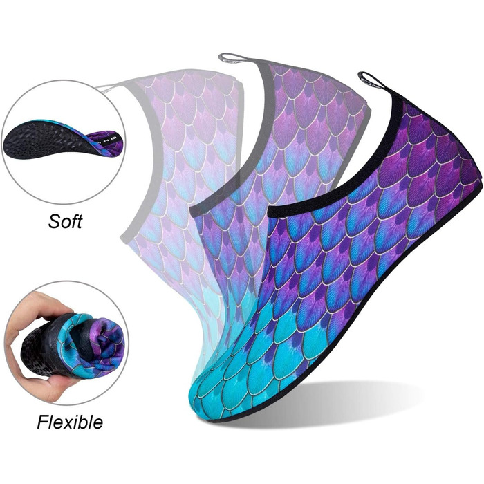 WateLves Водні черевики для жінок, чоловіків та дітей - унісекс, для плавання, відпочинку на пляжі та серфінгу, швидко сохнуть, розмір 44/45 EU