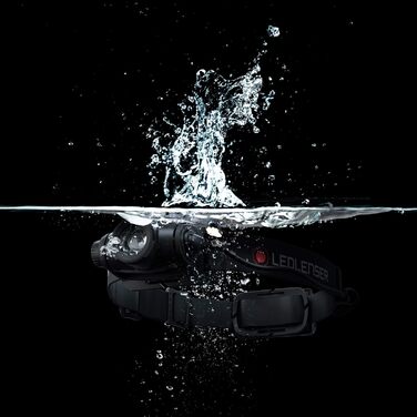 Ліхтар налобний Ledlenser H5 Core LED, 350 люмен, водонепроникний IP67, регульований, поворотний, з плавним регулюванням яскравості, 2xAA батарейки, дальність освітлення 160м, з батарейками