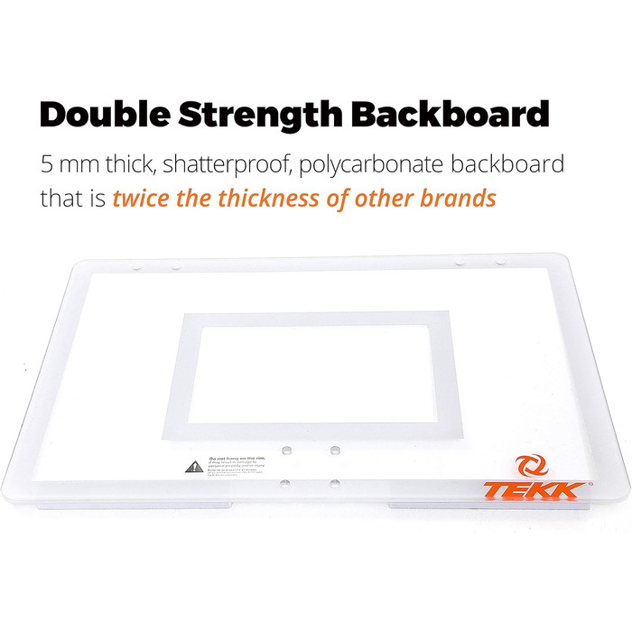 Баскетбольне кільце Tekk Monster Jam Mini 12x18 дюймів для вулиці та дому