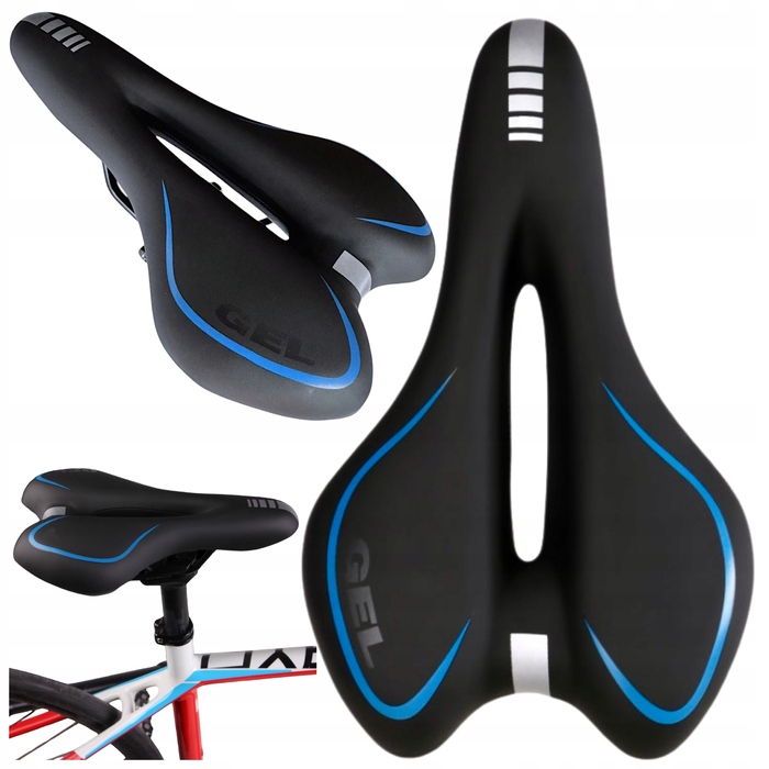 Велосипедне гелеве сідло Fit4Med Airflow, м'яке, 160 мм