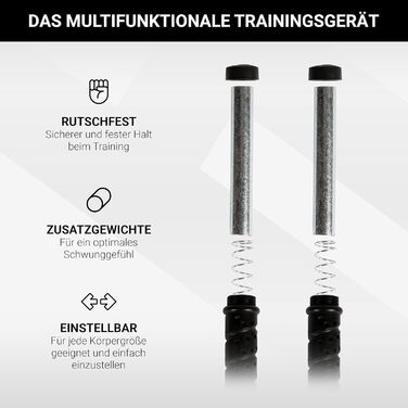 Скакалка зі сталі Professional Studio Quality з виносними вагами