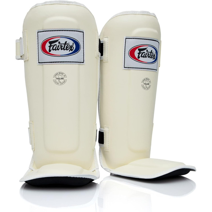 Захисні щитки для гомілки Fairtex SP3 для Муай Тай, MMA, чоловічі, жіночі, дитячі, легкі та міцні, білий, розмір L