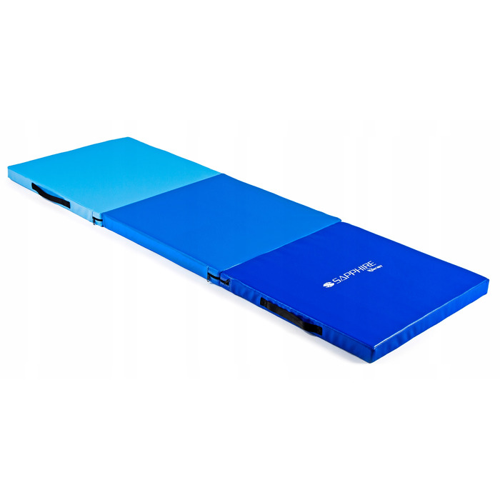 Гімнастичний килимок Sapphire, синій, 180 см х 60 см