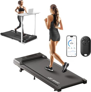 Бігова доріжка Walking Pad з нахилом 4 в 1, 2.5HP, APP-керування та пульт, для офісу і дому, компактна під стіл