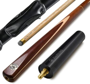 Більярдний кий AONETIGER 145 см: якісний набір для снукеру та пулу (3 частини, дерево Eschenholz, наконечники 10 мм, аксесуари, сумка/кейc)