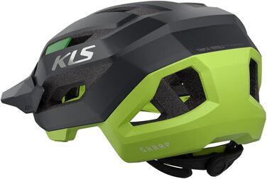 Велосипедний шолом KELLYS SHARP KLS MTB 3D FIT Coolmax, In-Mold, регульований, L/XL (58-61 см), зелений