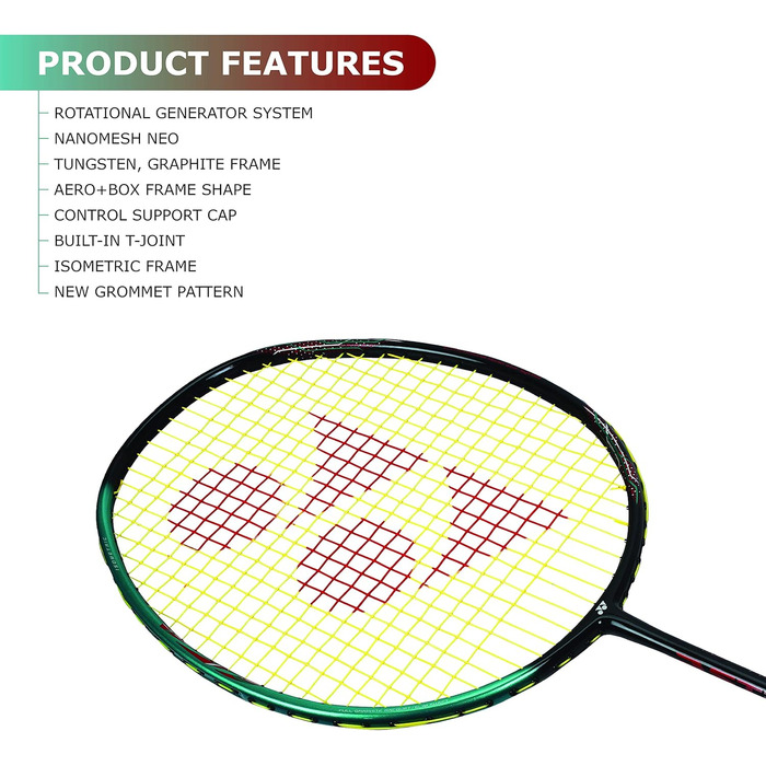 Бадмінтонна ракетка YONEX Astrox 38S, смарагдова