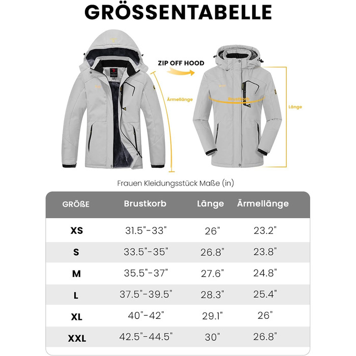 Жіноча куртка: флісова, зимова, водонепроникна, дихаюча, тепла, вітрозахисна, софтшел з капюшоном, для активного відпочинку (S, світло-сіра)