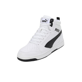 Кросівки Puma Unisex Rebound V6 білі з чорним (Puma White/Black), розмір 45 EU