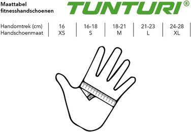 Тренувальні рукавички Tunturi з натуральної шкіри для фітнесу та спорту, високий захист