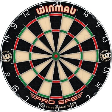 Дартборд WINMAU Pro SFB з сизалю, професійний, різнокольоровий
