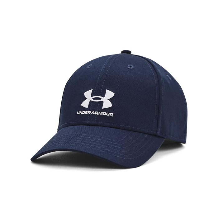 Кепка Under Armour Men's Branded Lockup ADJ Classic, регульована, темно-синя (Midnight Navy), один розмір