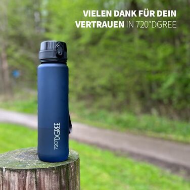 Спортивна пляшка для води 720°DGREE uberBottle з ситом, 1000 мл, Tritan, BPA-free, Sapphire Blue (Блакитний) — для фітнесу, школи та спорту