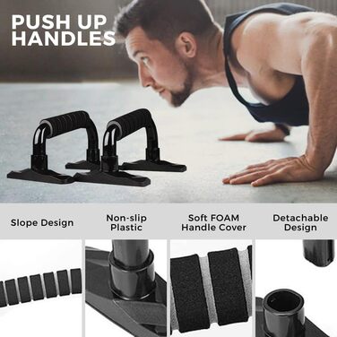 Ролик для пресу з EVA-ручками та килимком для колін, тренування всього тіла, вантажопідйомність до 220 кг