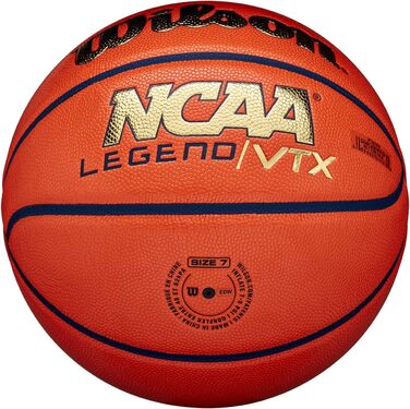 Баскетбольний м'яч Wilson NCAA Legend №7, помаранчево-золотий, для дорослих, універсальний