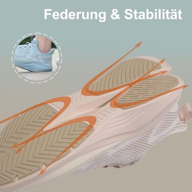 Жіночі кросівки Hawkwell Cloud Zero Active Cushion: дихаючі, для тенісу, ходьби, фітнесу, занять у залі, повсякденного носіння, 40 EU, Бежевий