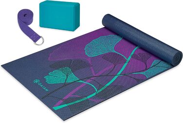 Йога-набір для початківців Gaiam: килимок, блок, ремінь, Лілейна тінь