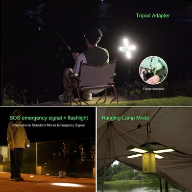 Ліхтар кемпінговий Klarus, 10000 mAh, 750 Lumen, 8 режимів, IPX5, зелений