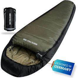 Сплячий мішок Explorer® Northpole 205 RECHTS -3°C до -21°C, 3-4 сезони, для дорослих, водонепроникний, YKK Zip, для кемпінгу та подорожей