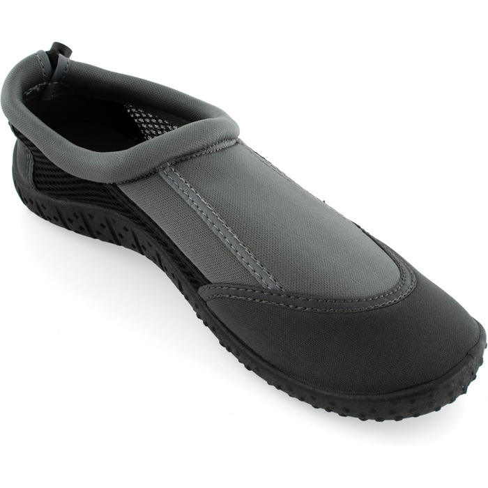 SEAC Splash: Шкарпетки для плавання та відпочинку на морі, пляжі та басейні (для дорослих та дітей), швидко сохнуть, сірі та чорні, 43 EU