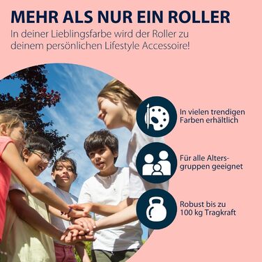 Самокат HUDORA BigWheel Pure міський, алюмінієвий, складаний, з підніжкою, регульований по висоті, для дорослих і підлітків, до 100 кг