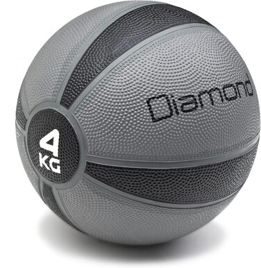 Медичні м'ячі з гуми без запаху (1-10 кг) для фітнесу та фізіотерапії, ідеальні для розвитку м'язів, витривалості та швидкості (4 кг)