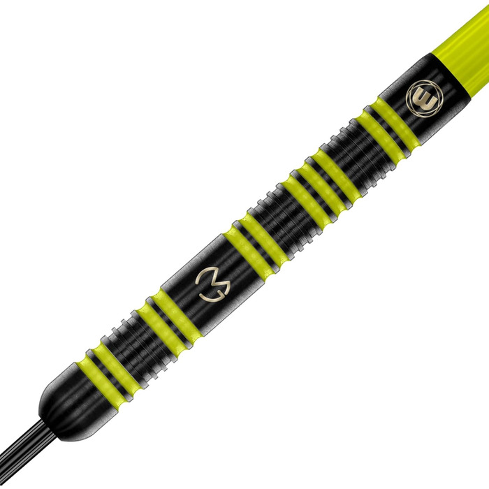 Дротики WINMAU MvG 85% Pro-Series 23 г, професійний набір з оперенням і хвостовиками